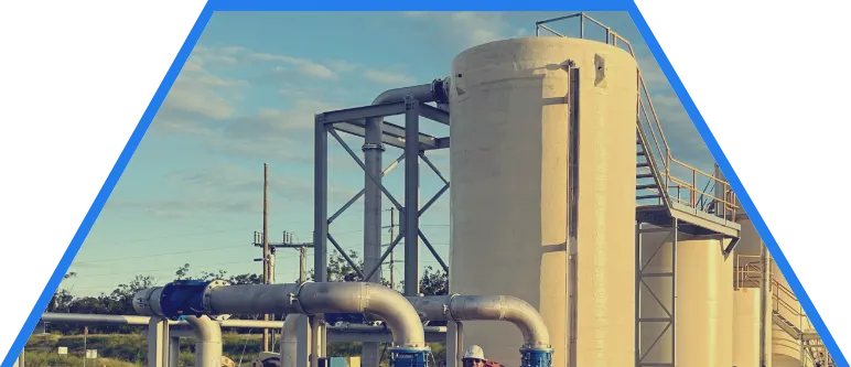 Vex group team standing in front of a completed project hex top